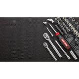 83-Piece Standard (SAE) and Metric Polished Chrome Mechanics Tool Set with Hard Case CMMT12021