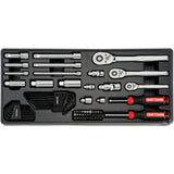 298-Piece Standard (SAE) and Metric Polished Chrome Mechanics Tool Set CMMT12139