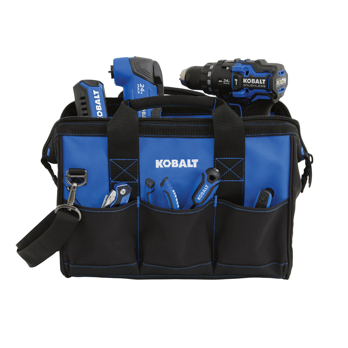 Blue Polyester 15-in Zippered Tool Bag KB-76C-15