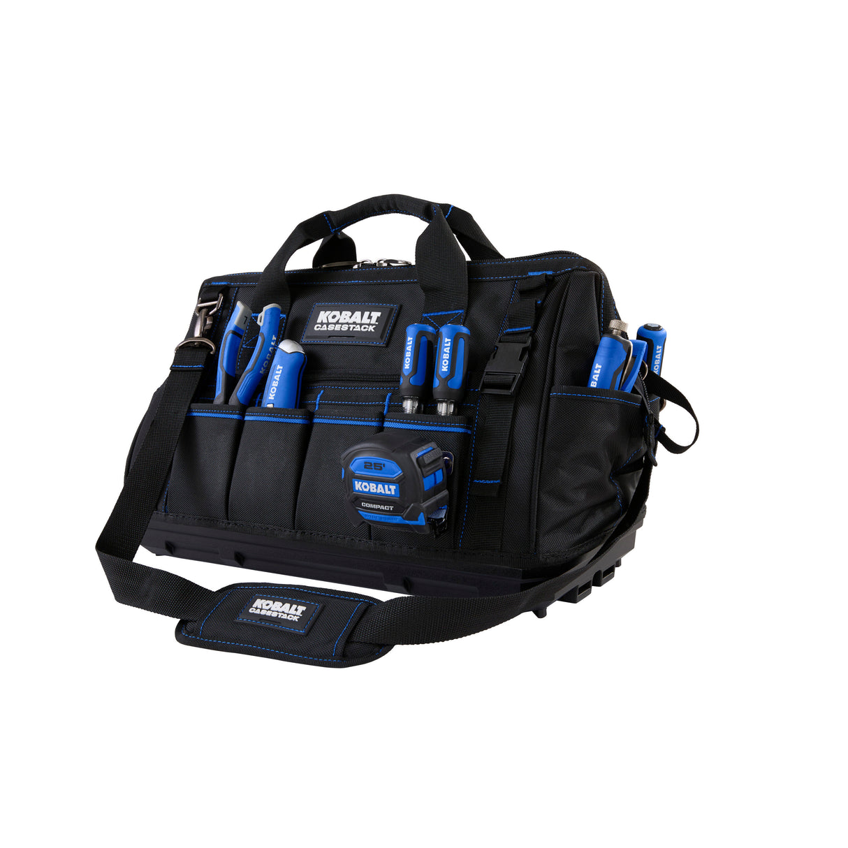 CASESTACK Blue Polyester 20-in Zippered Tool Bag KB-CS-S20