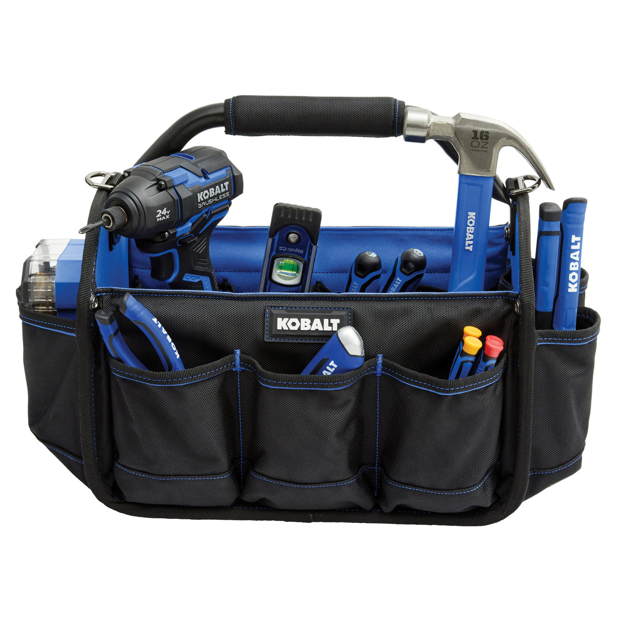 Blue Polyester 15-in Tool Tote KB-83G-15