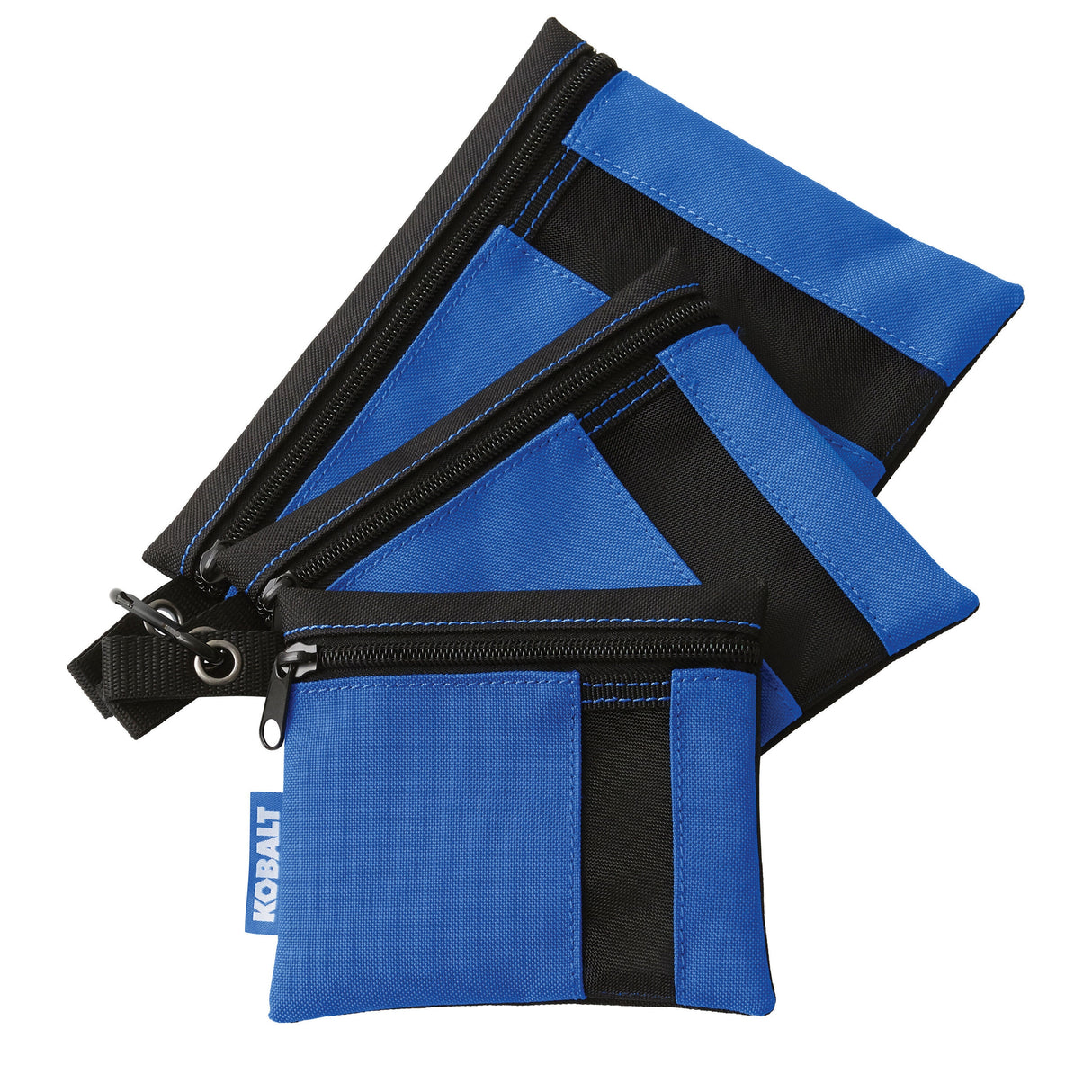 Blue Polyester 8.5-in Zippered Accessory Tool Bag KB-S3-11