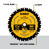 7-1/4-in 24-Tooth Rough Finish Tungsten Carbide-tipped Steel Circular Saw Blade DWA171424L