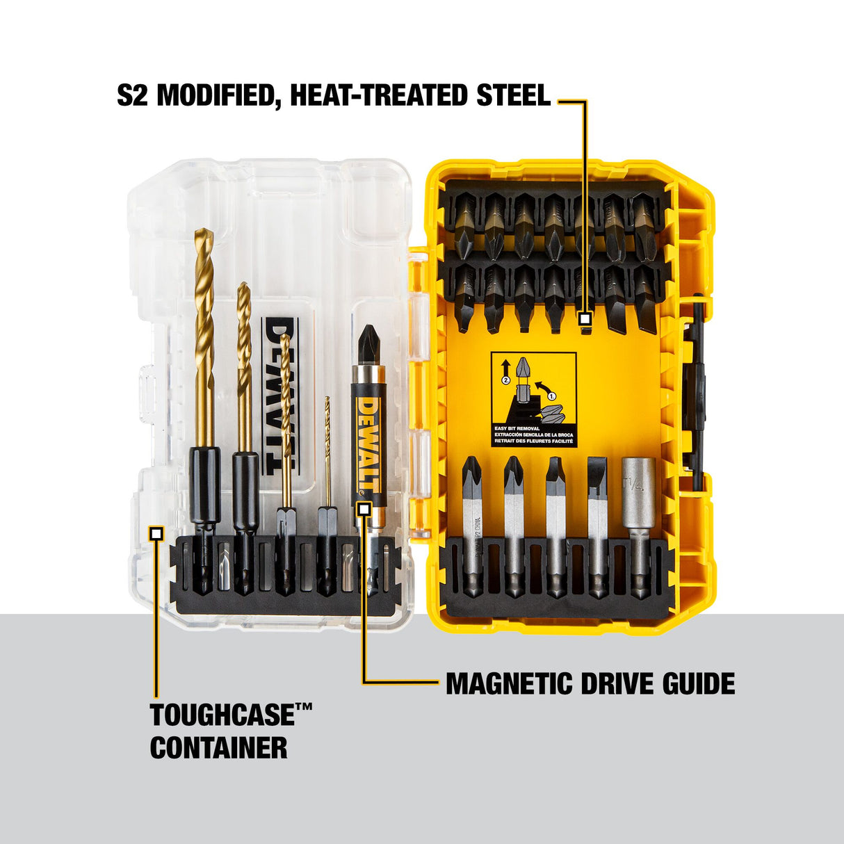 Tough Grip Screwdriver Bit Set (27-Piece) DW2504TG