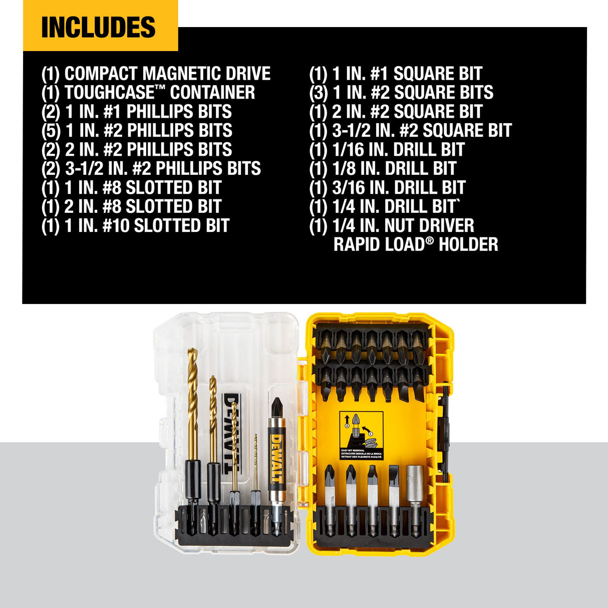 Tough Grip Screwdriver Bit Set (27-Piece) DW2504TG