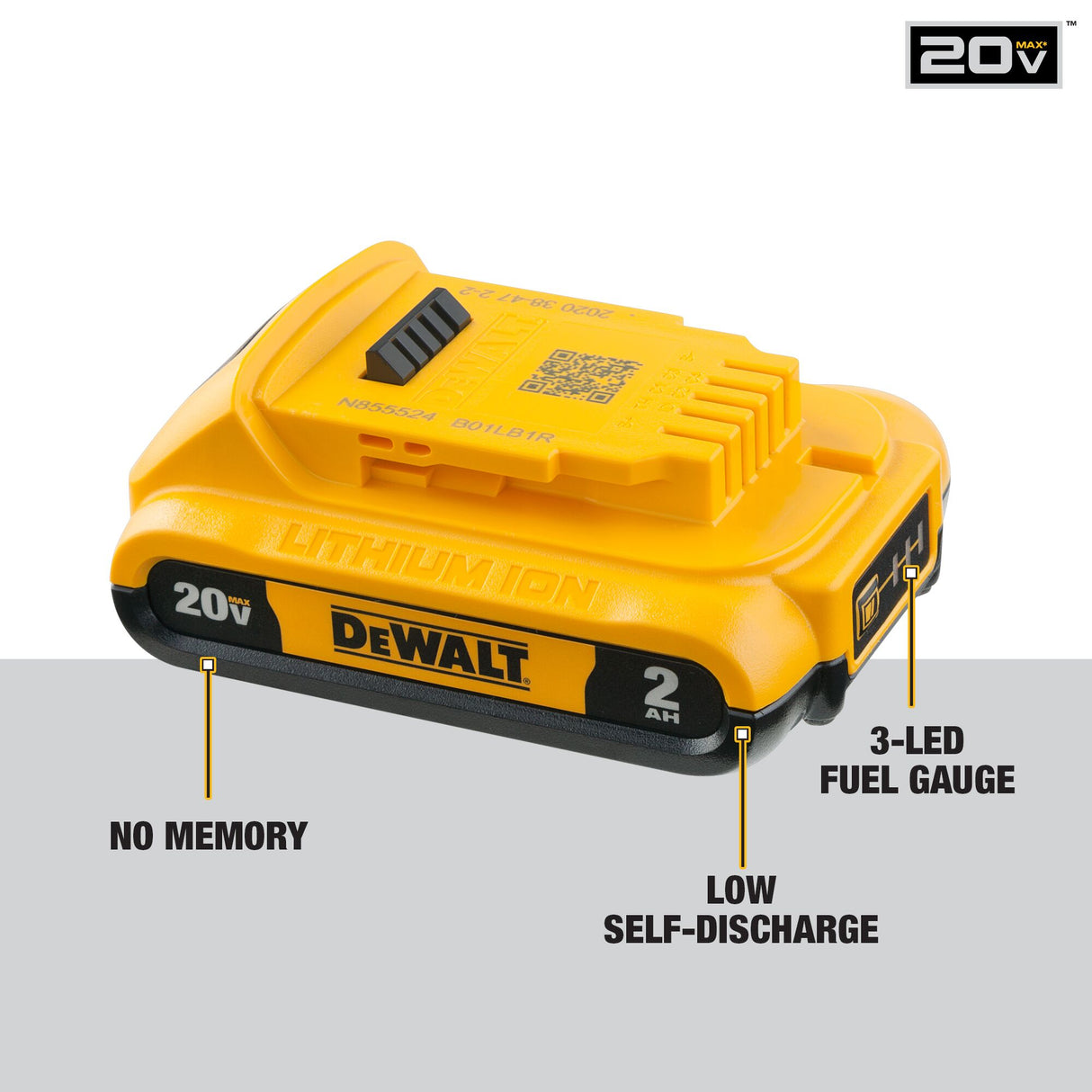 20-V 4-Pack Lithium-ion Battery Kit (2 Ah) DCB104D4