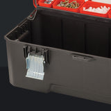 Pro 26-in W x 12-in H x 11-in D Red Plastic Tool Box CMST26320