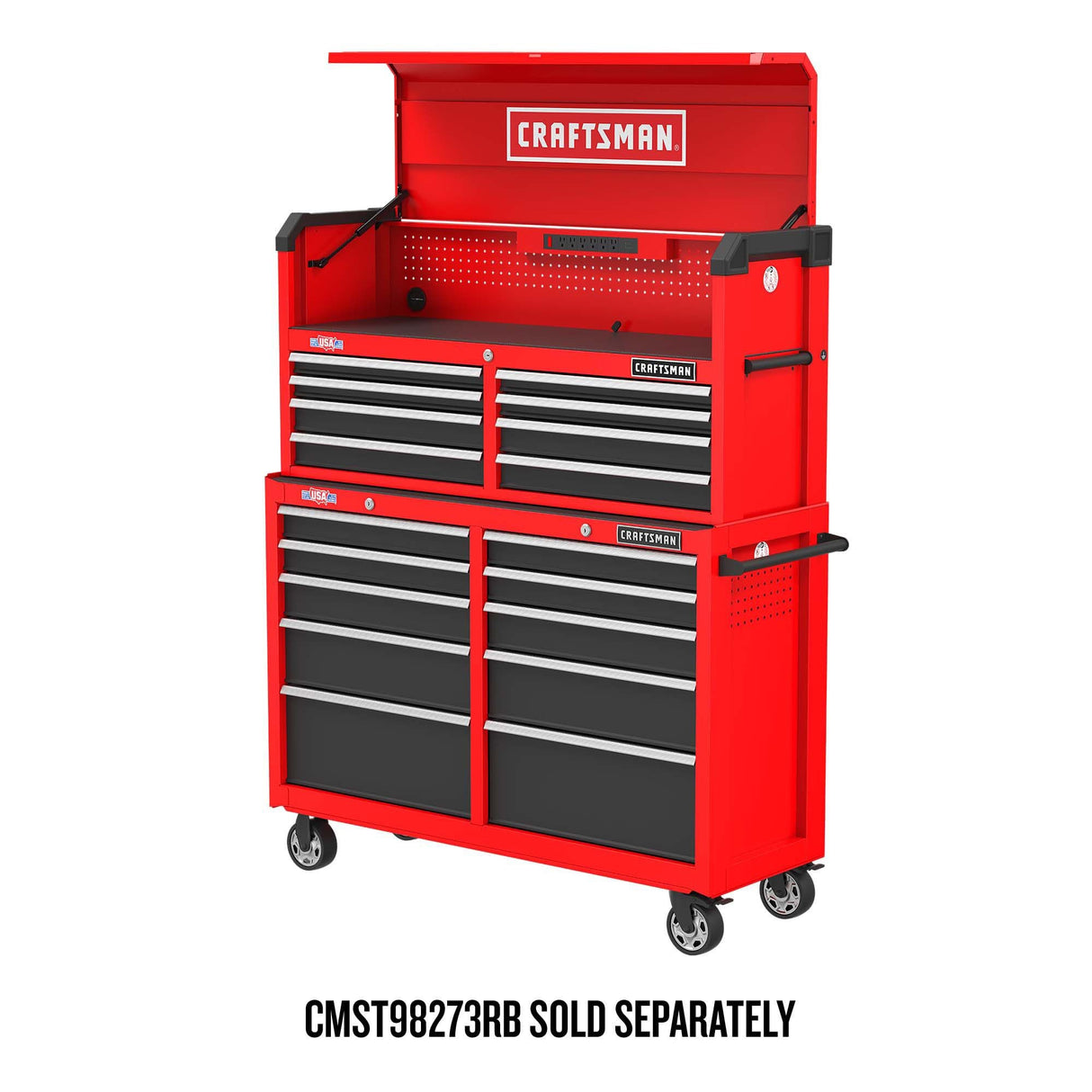 2000 Series 51.5-in W x 24.7-in H 8-Drawer Steel Tool Chest (Red) CMST98272RB