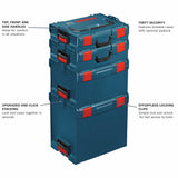 L-Boxx-4 14-in W x 15-in H x 17.5-in D Blue Plastic Tool Box LBOXX-4