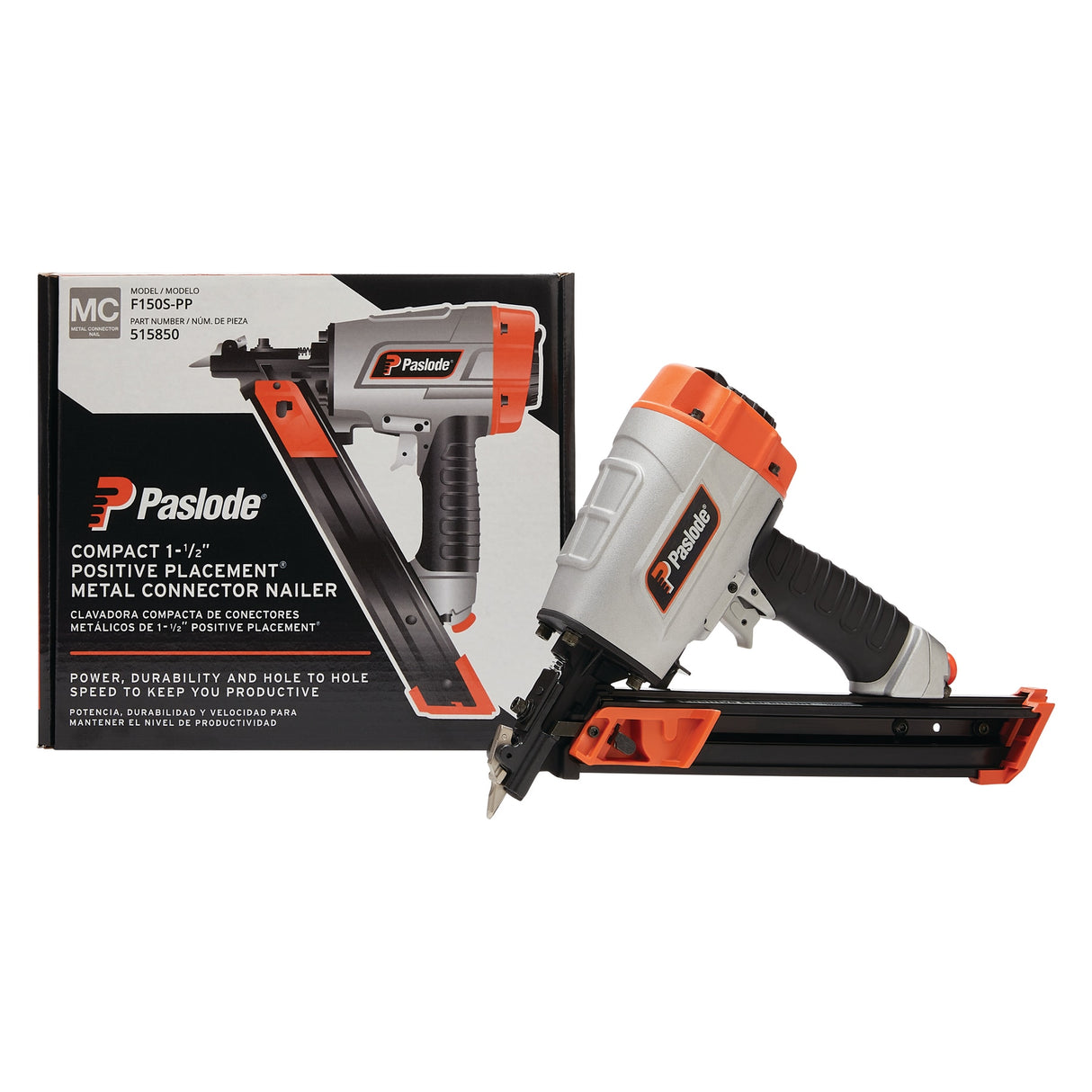 Positive Placement 1.5-in 30-Degree Pneumatic Metal-connecting Nailer 515850