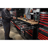 V-Series 41-in W x 27-in H 8-Drawer Steel Tool Chest (Black) CMSTVS4108BK