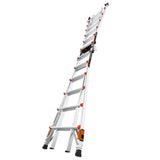 Leveler 2 M26 with Leg Levelers 25.1-ft Reach Type 1a- 300-lb Load Capacity Telescoping Multi-Position Ladder 16506T-803