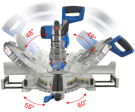 Compact 12-in 15-Amp Dual Bevel Sliding Compound Corded Miter Saw SM3018LW