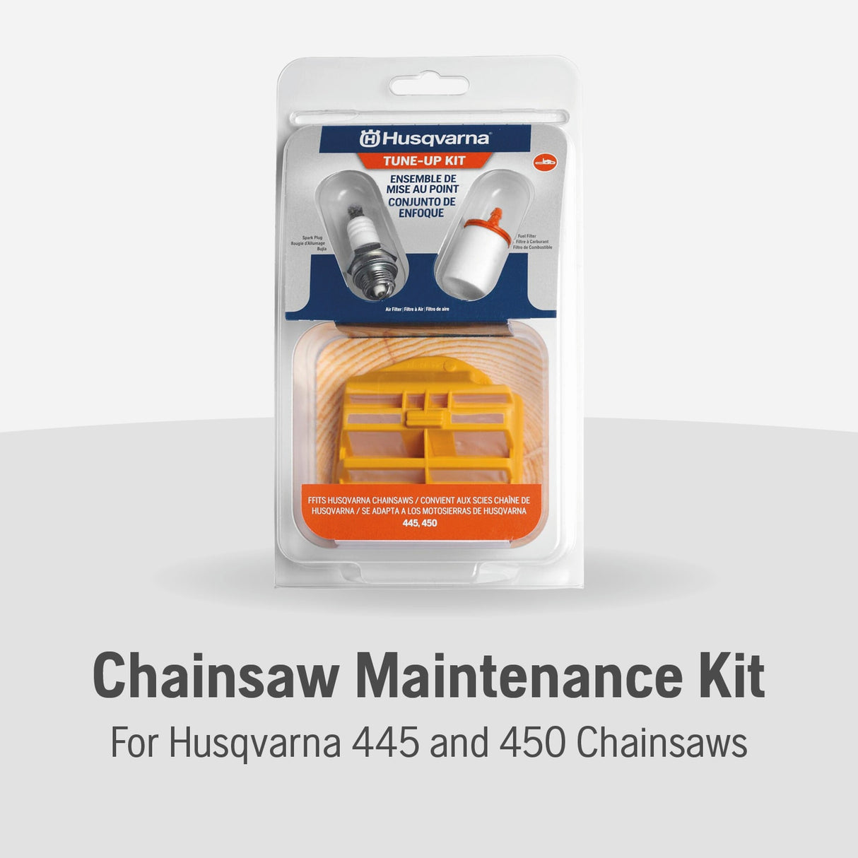 Chainsaw Maintenance Kit, For Models 445 and 450, Comes with Fuel Filter, Air Filter, Spark Plug 599333601