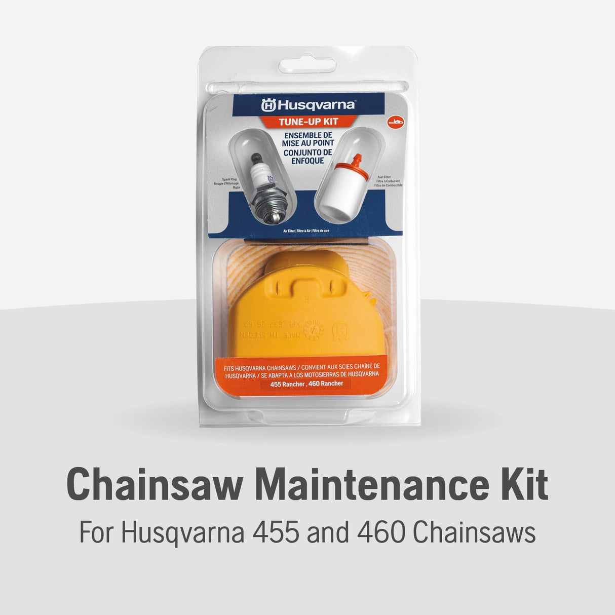 Chainsaw Maintenance Kit, For Models 455R and 460R, Comes with Fuel Filter, Air Filter, Spark Plug 599333701