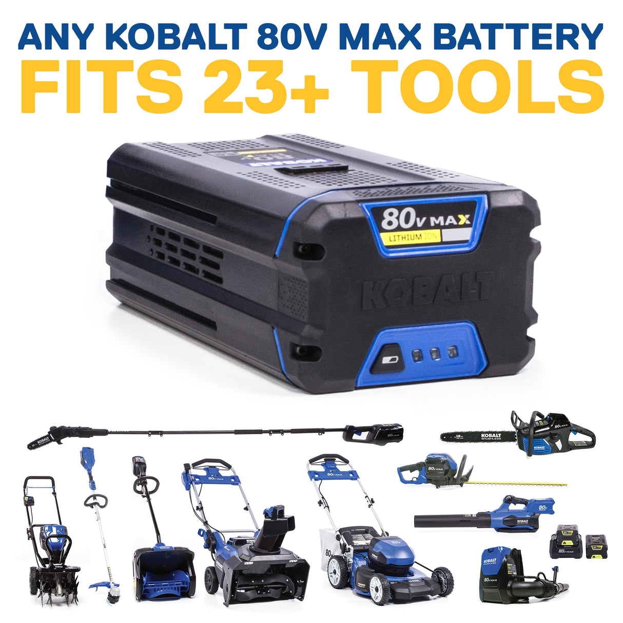 80-volt 18-in Brushless Battery 5 Ah Chainsaw (Battery and Charger Included) KCS 4080-06