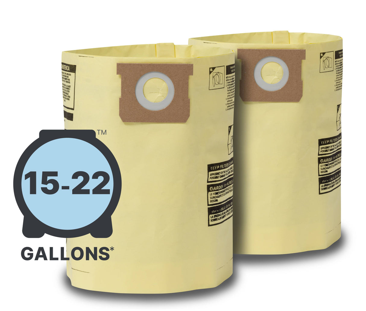 2-Pack 22-Gallons Dry Collection Bag 9067311