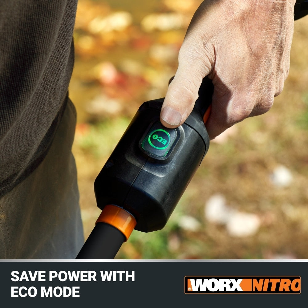 Nitro Power Share 40-volt 15-in Split Shaft Battery String Trimmer 4 Ah (Battery and Charger Included) WP195