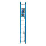 FE1000-2 20-ft Fiberglass Type 1-250-lb Load Capacity Extension Ladder FE1020-2