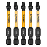 FlexTorq 1/4-in x 2-in Square/Robertson Impact Driver Bit (5-Piece) DWAF2SQ2IR5