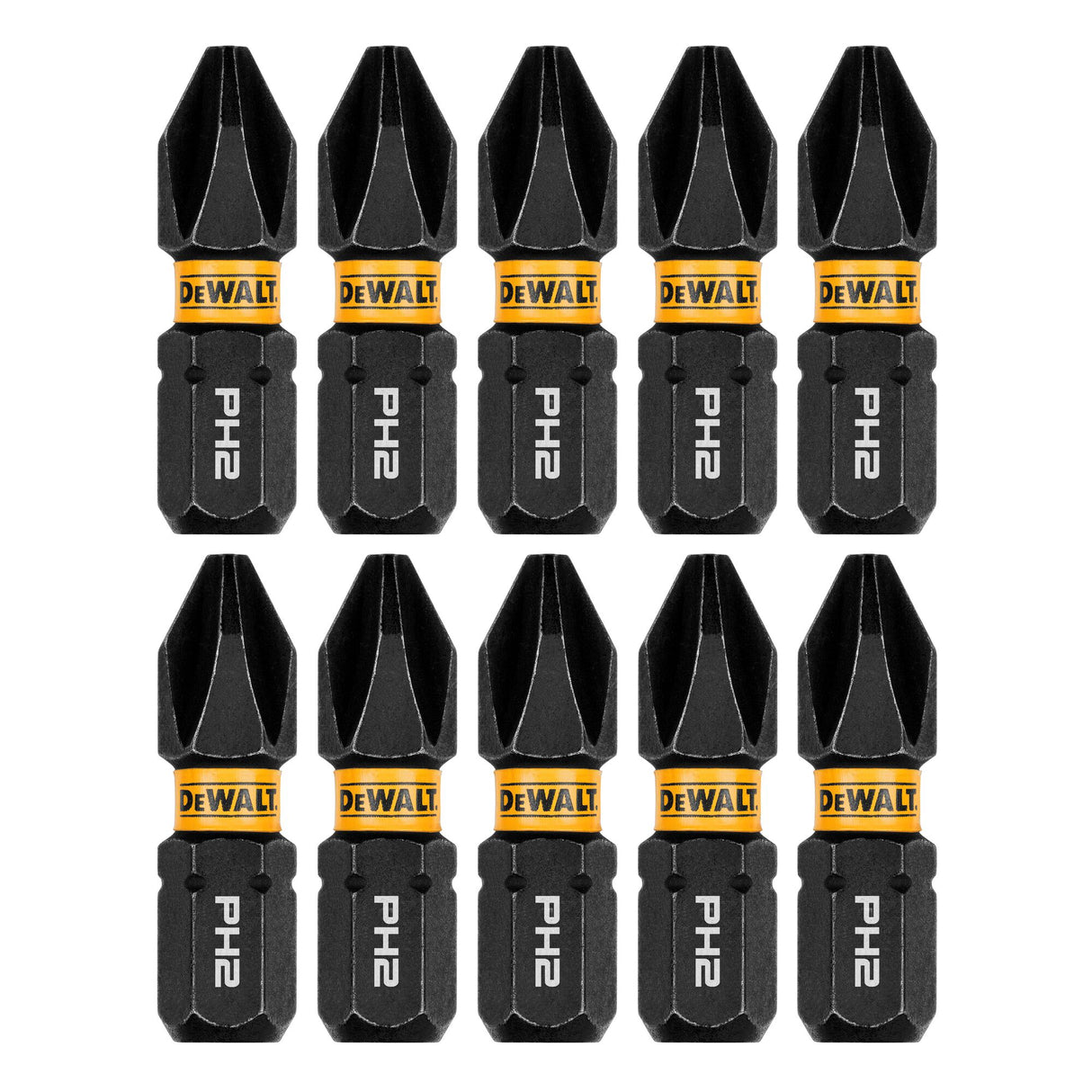 FlexTorq 1/4-in x 1-in Phillips Impact Driver Bit (10-Piece) DWAF1PH2IR10