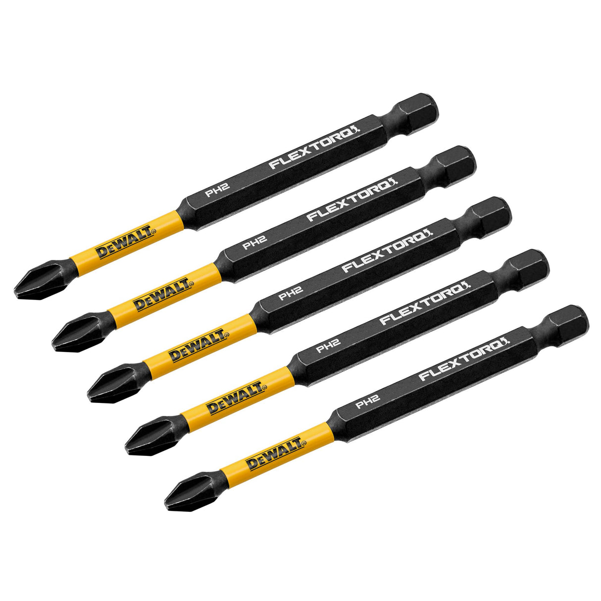 1/4-in x 3-1/2-in Phillips Impact Driver Bit (5-Piece) DWAF3PH2IR5