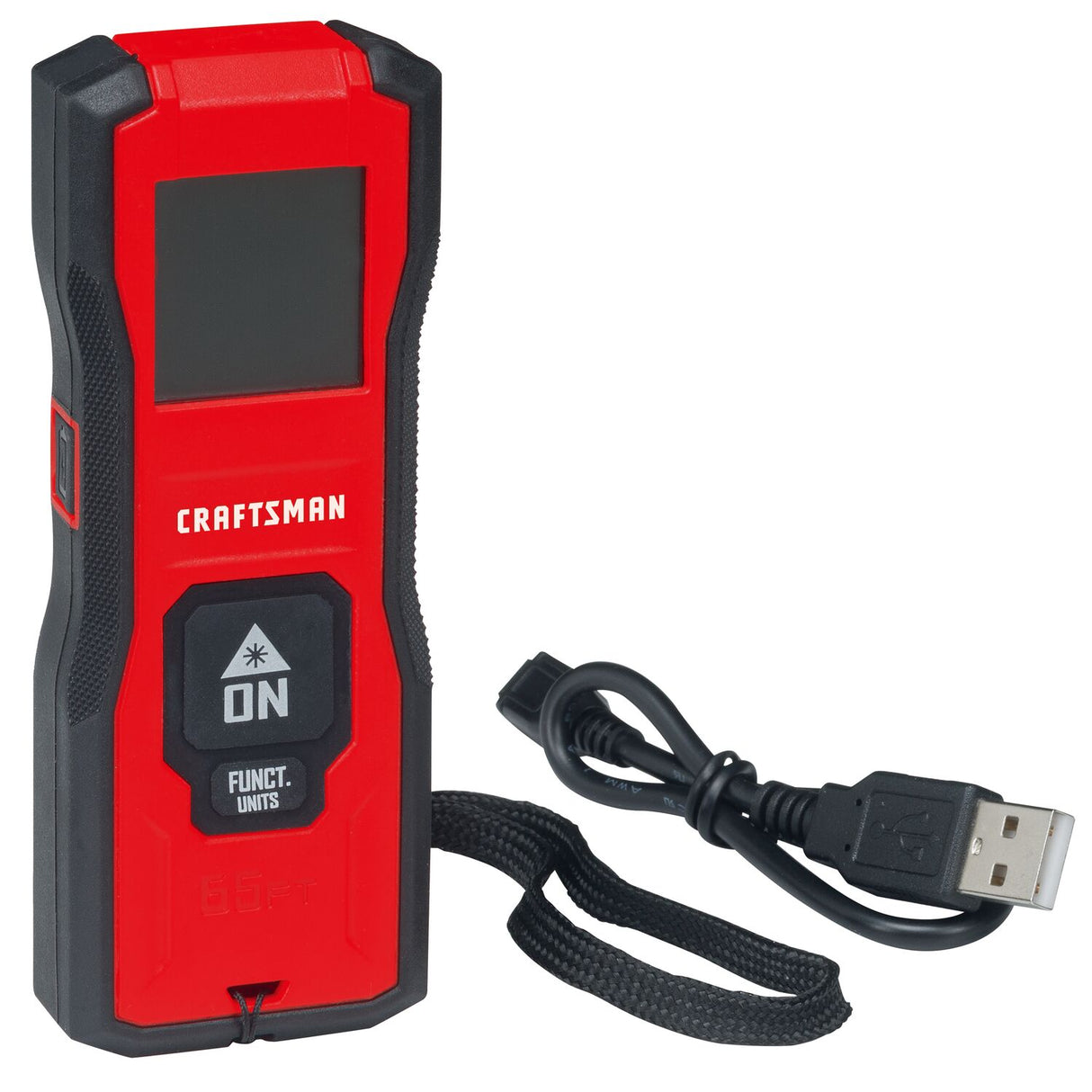 65-ft Outdoor Red Laser Distance Measurer with Backlit Display CMHT77638