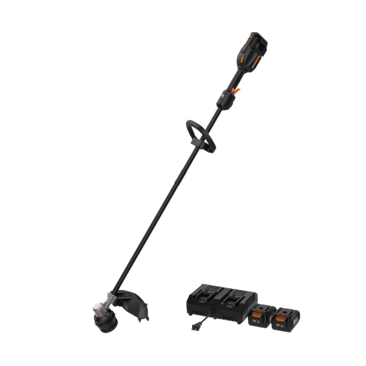 Nitro Power Share 40-volt 15-in Split Shaft Battery String Trimmer 4 Ah (Battery and Charger Included) WP195