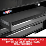 Premium 2000 Series 41-in W x 39.5-in H 9-Drawer Steel Rolling Tool Cabinet (Black) CMST98260BK