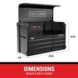 Premium 2000 Series 40.5-in W x 24.5-in H 6-Drawer Steel Tool Chest (Black) CMST98259BK