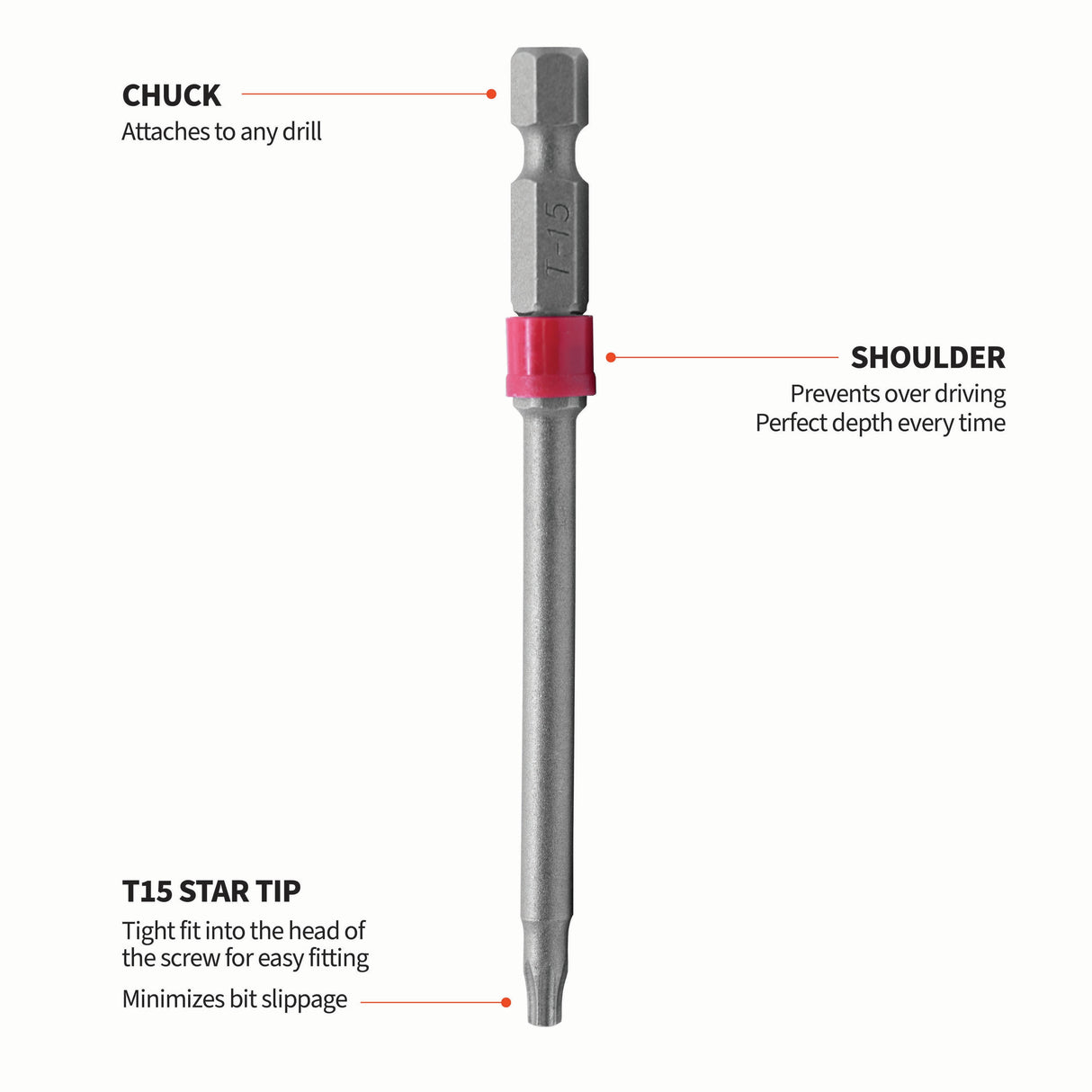 3-in T15 Torx Screwdriver Bit (2-Piece) 345089