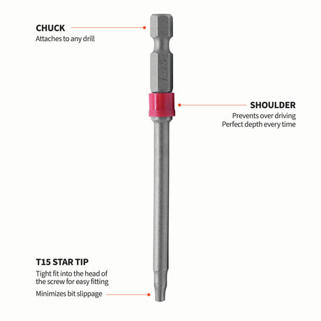 3-in T15 Torx Screwdriver Bit (2-Piece) 345089