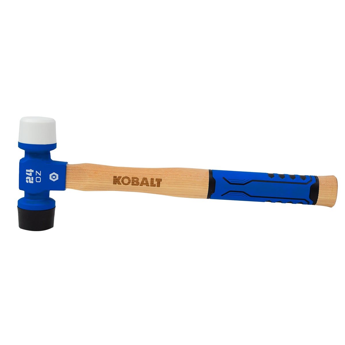 24-oz Smooth Face Rubber Head Wood Rubber Mallet KB-P088624