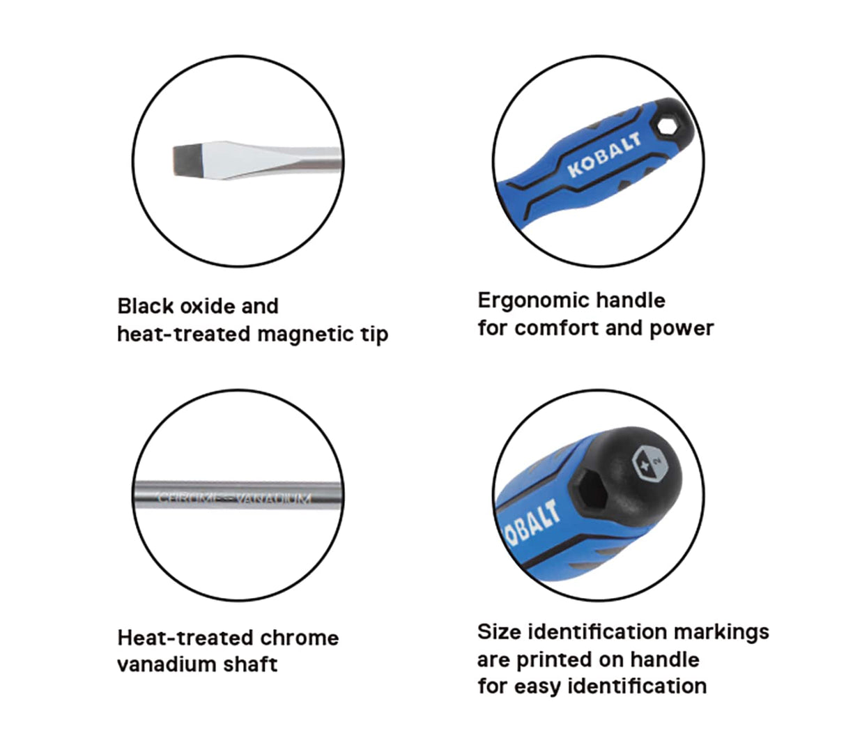 10-Piece Plastic Handle Magnetic Assorted Drive Screwdriver Set 68514