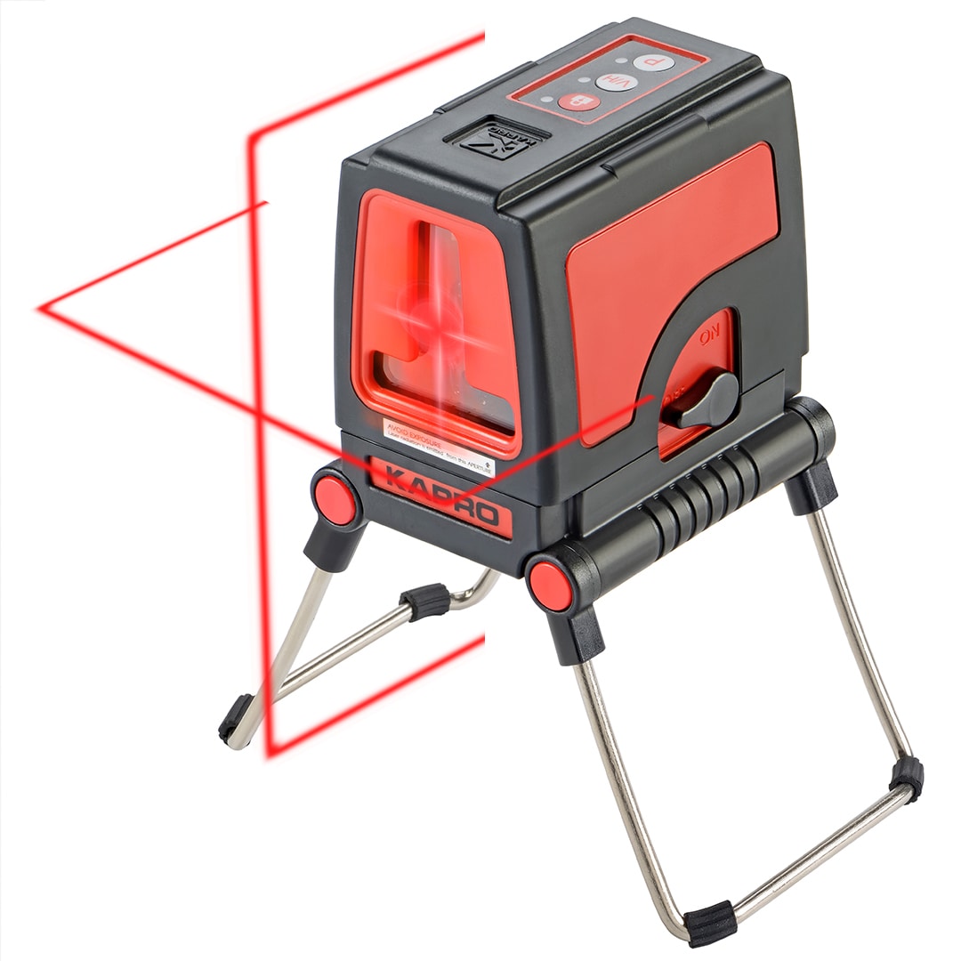 Red 165-ft Self-Leveling Indoor/Outdoor Cross-90 Beam Cross-line Laser Level 872-10