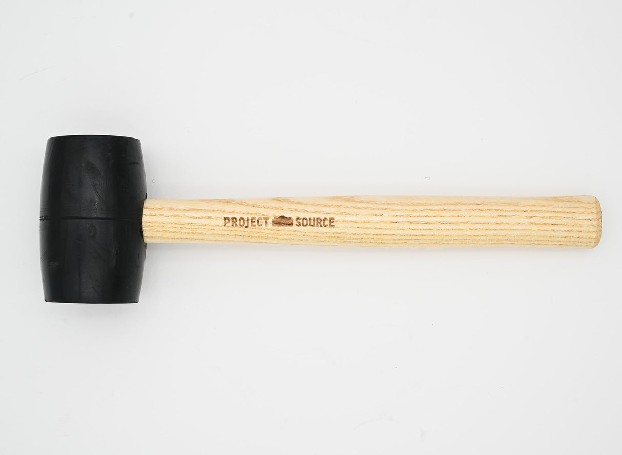 16-oz Smooth Face Rubber Head Wood Rubber Mallet 69321