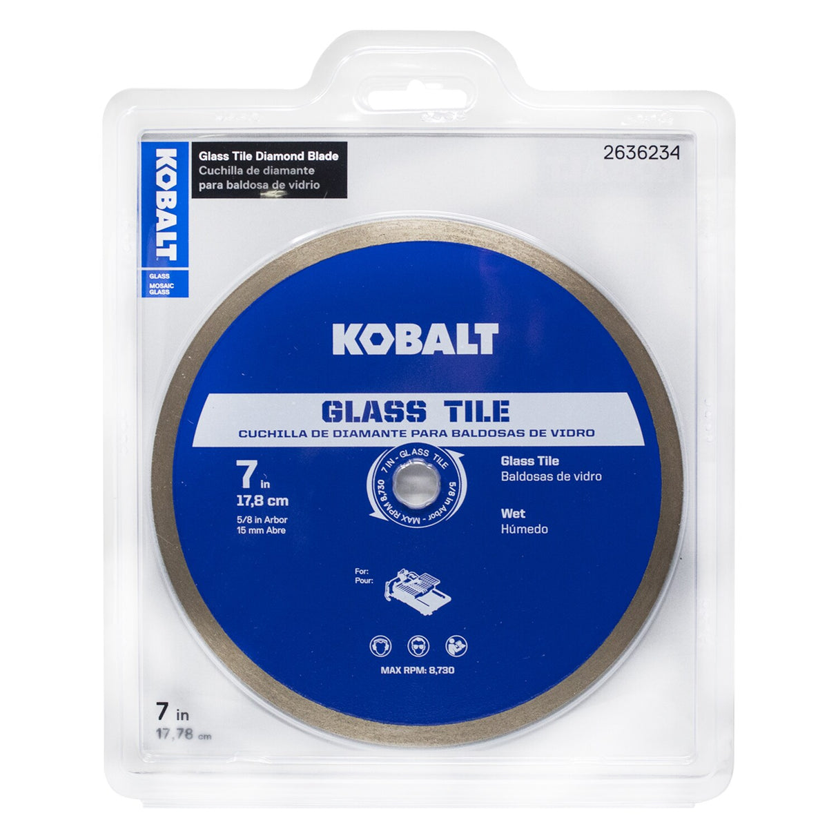 GL07 7-in Wet Continuous Rim Diamond Saw Blade GL07