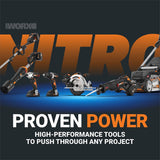 Nitro Power Share 20-volt 5-in Brushless Battery 2 Ah Chainsaw (Battery and Charger Included) WP332