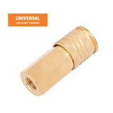 3/8-in Brass Female Universal Coupler SGY-AIR40NB