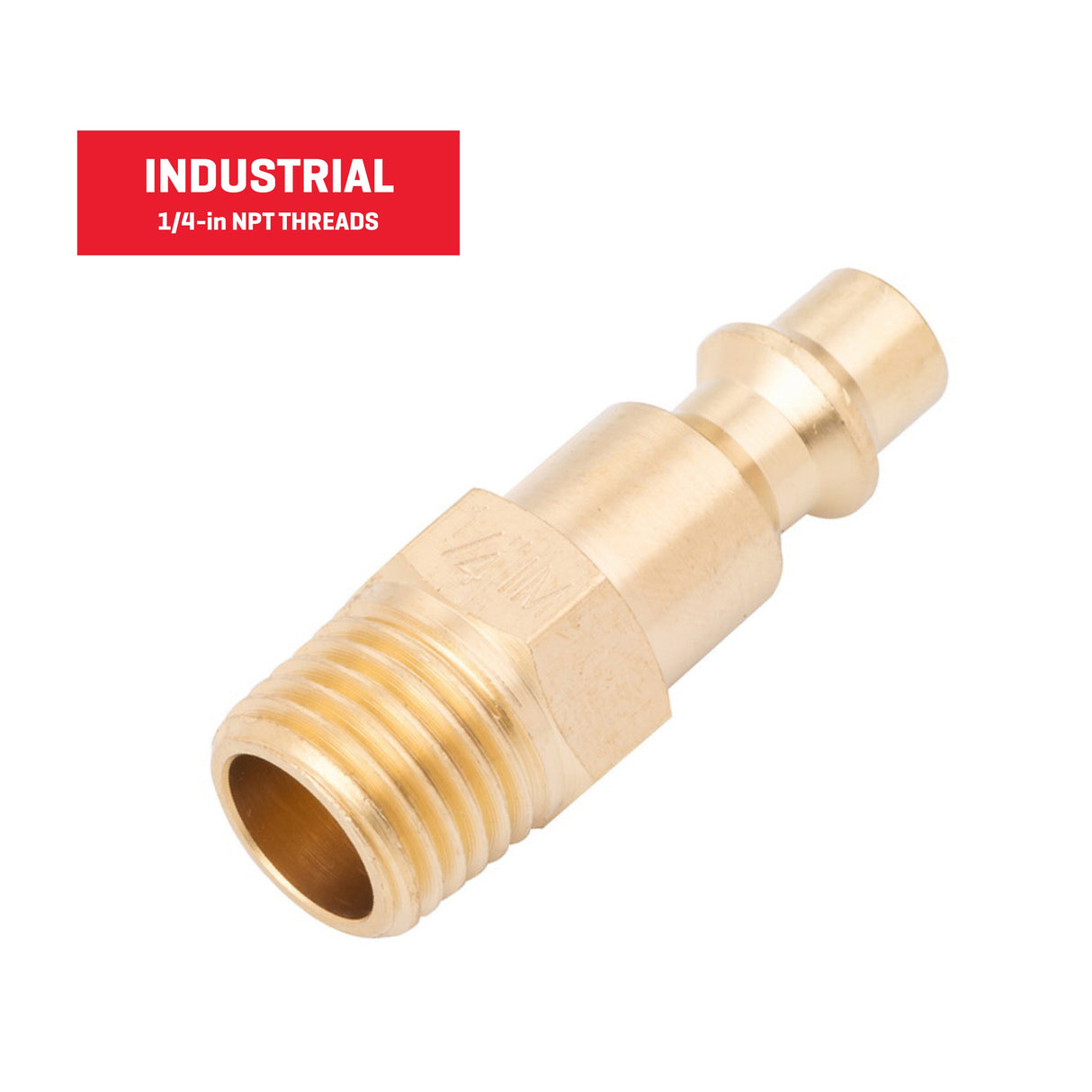 Brass NPT Plug (M)-1/4-in Industrial SGY-AIR31NB