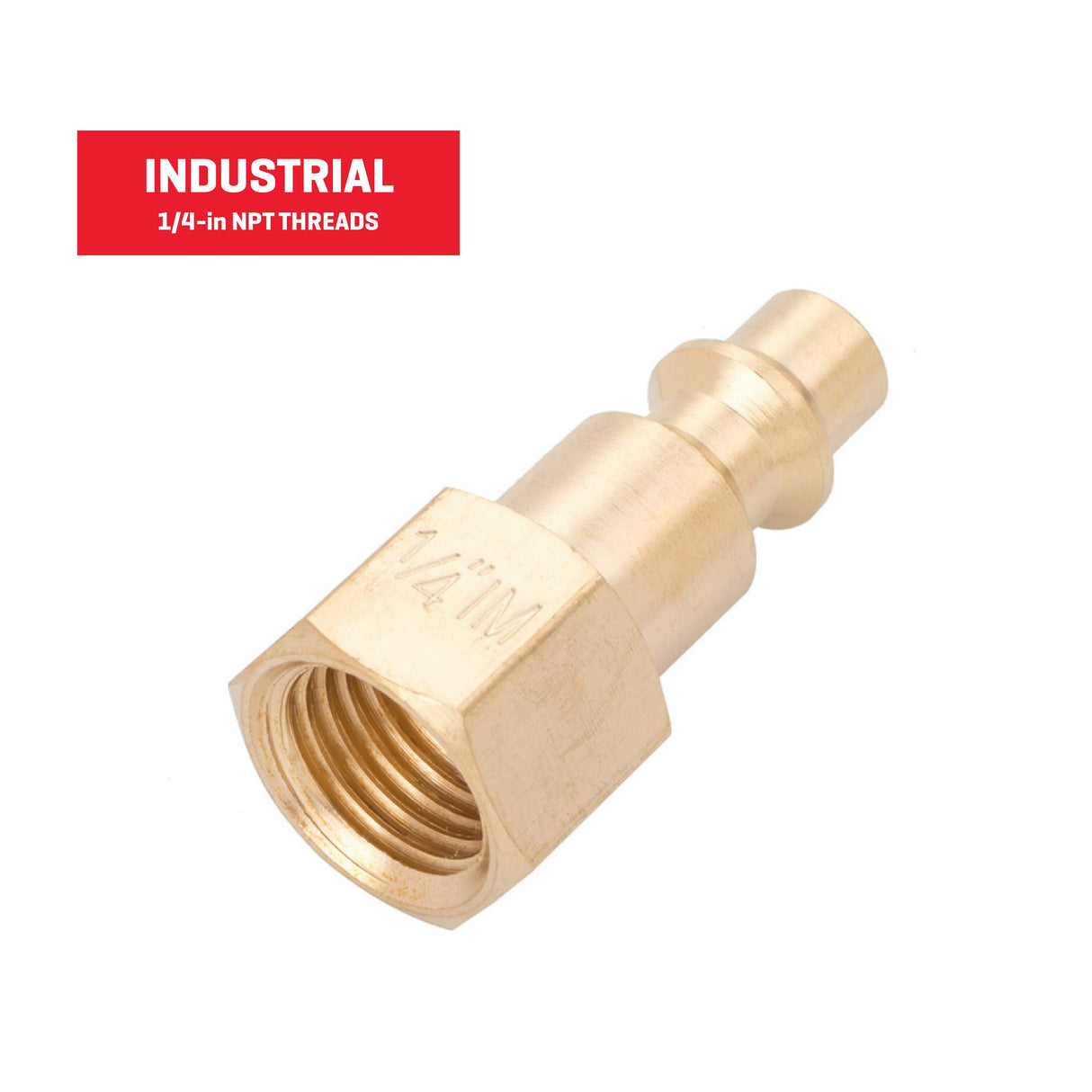 Brass NPT Plug (F)-1/4-in Industrial SGY-AIR29NB