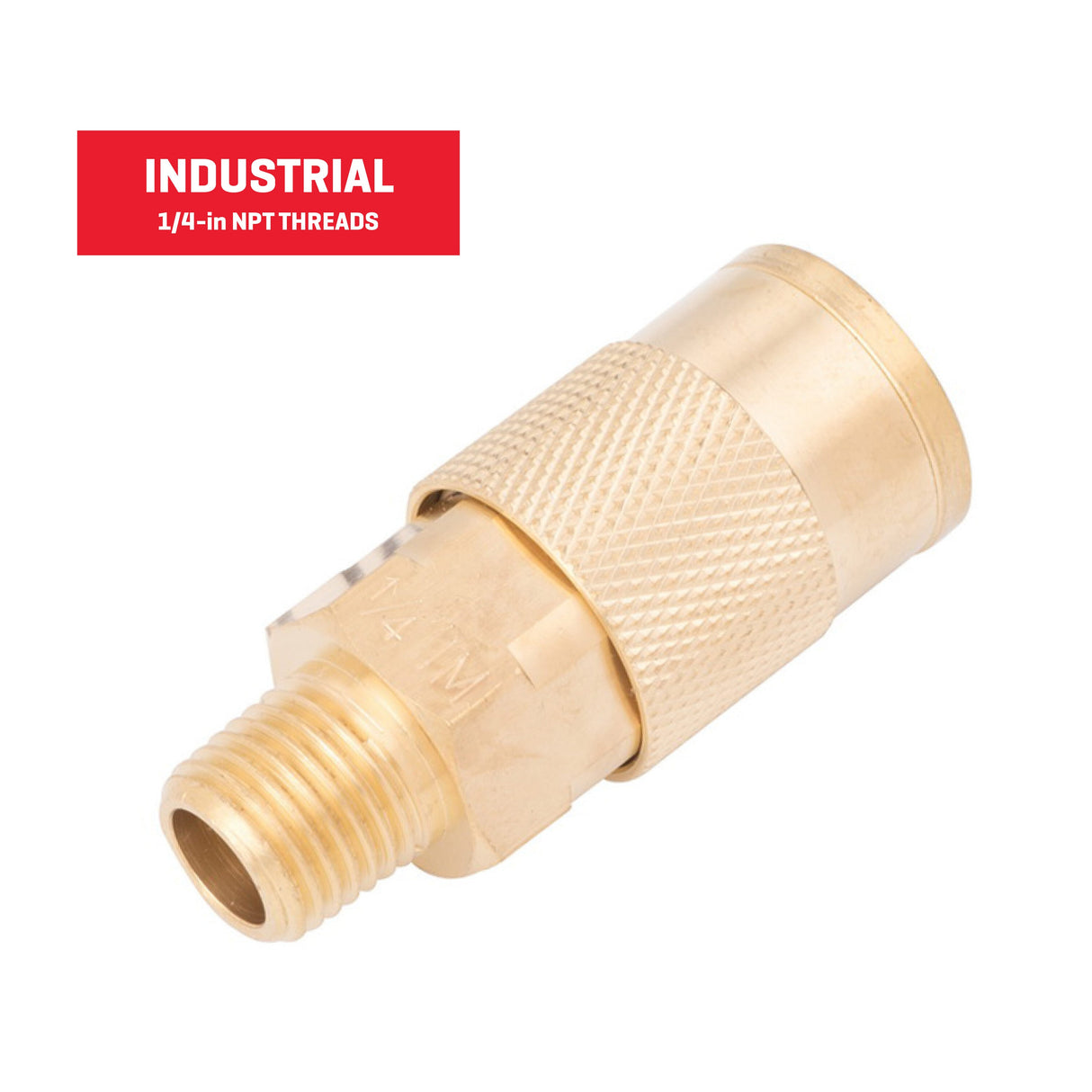 Brass Coupler (M) 1/4-in Industrial SGY-AIR24NB