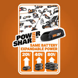 Nitro Power Share 40-volt 620-CFM 165-MPH Battery Handheld Leaf Blower 4 Ah (Battery and Charger Included) WP595