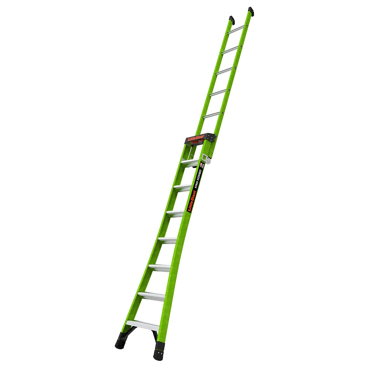 King Kombo 2 Pro M8 8-ft Fiberglass Type 1aa- 375-lb Load Capacity Step Ladder 13908-002