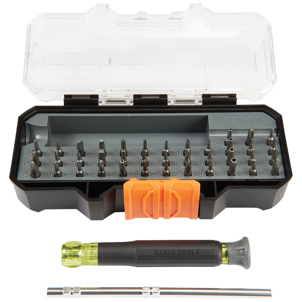 All-in-1 Precision Screwdriver Set with Case 40-Piece Bi-material Handle Multi-bit Multi Tool Screwdriver Set 32717G