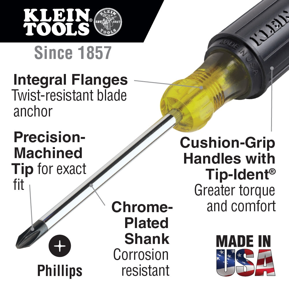 Bi-material Handle Phillips Screwdriver 603-4