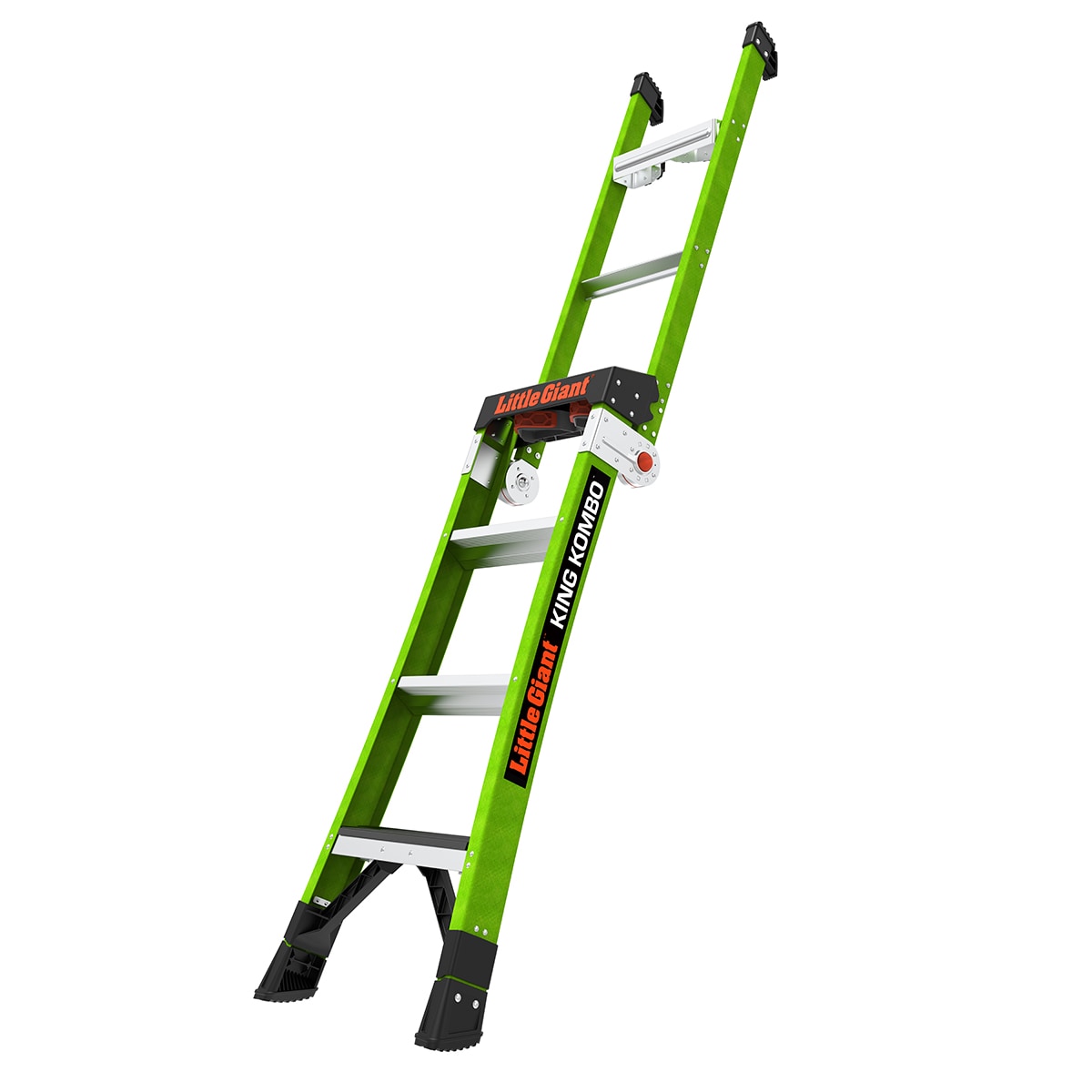 King Kombo 2 4-ft Fiberglass Type 1aa- 375-lb Load Capacity Step Ladder 13470-071