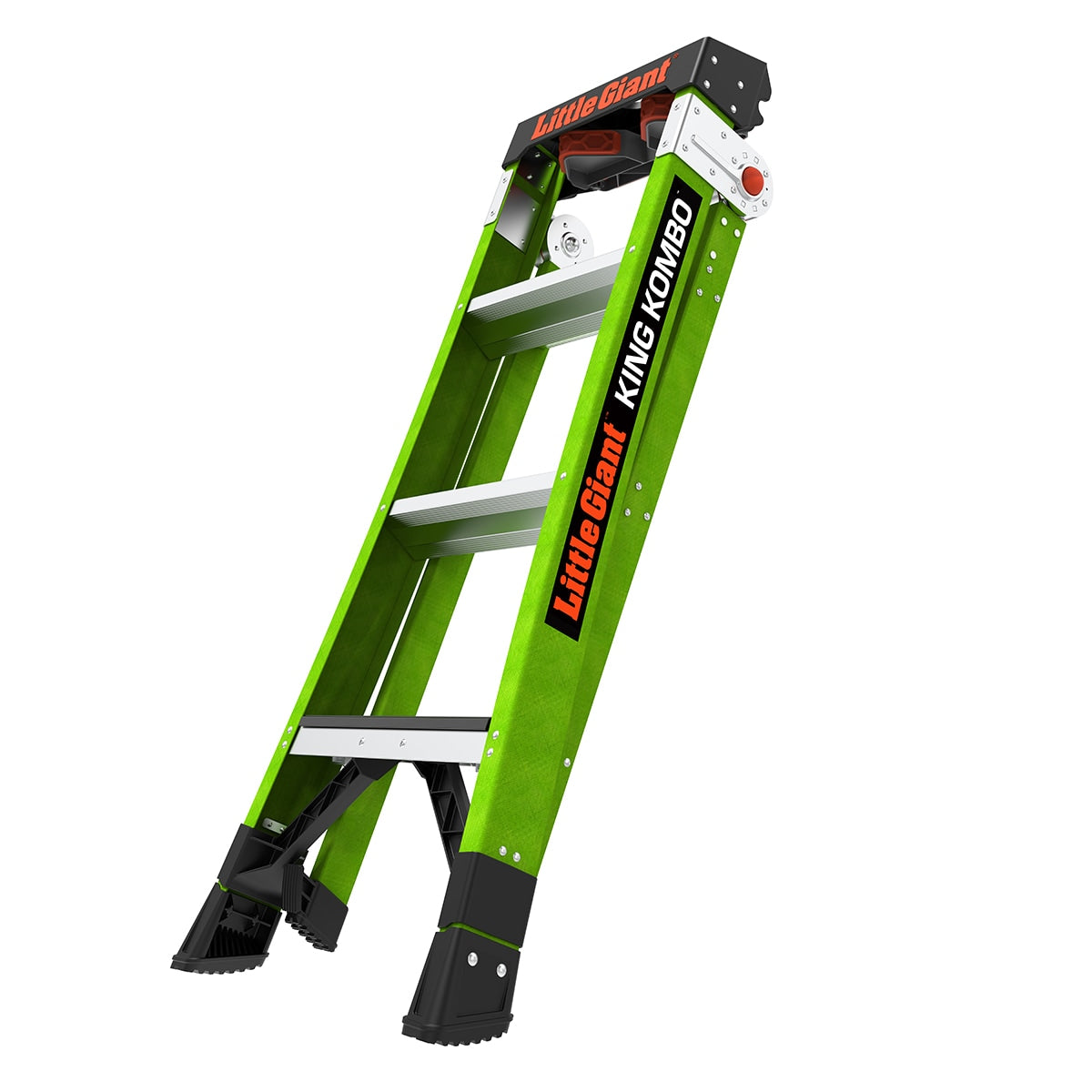 King Kombo 2 4-ft Fiberglass Type 1aa- 375-lb Load Capacity Step Ladder 13470-071