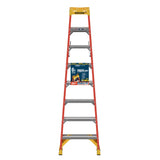 NXT1A 8-ft Fiberglass Type 1A-300-lb Load Capacity Step Ladder NXT1A08