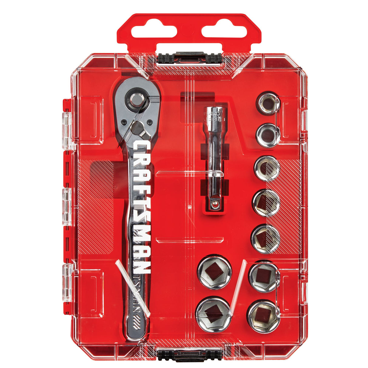 VERSASTACK 11-Piece Standard (SAE) Polished Chrome Mechanics Tool Set with Hard Case CMMT12126